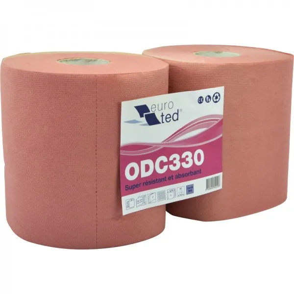 [C010052 / ODC330] Bobine Chamois Industrielle 1000 Formats – Lot de 2 Bobines (100 % Recyclée)