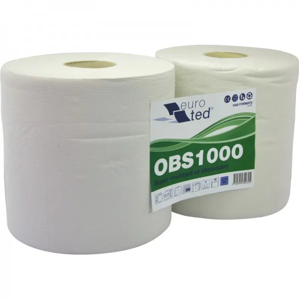 [C010053 / OBS1000] Bobine de Ouate Recyclée Contact Alimentaire – Lot de 2 Bobines (1000F)