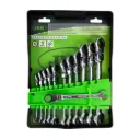 Jeu de 12 clés mixtes à cliquet articulé